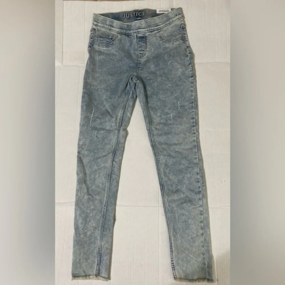 Justice Girls Mid Rise Jean pull on- Size 14